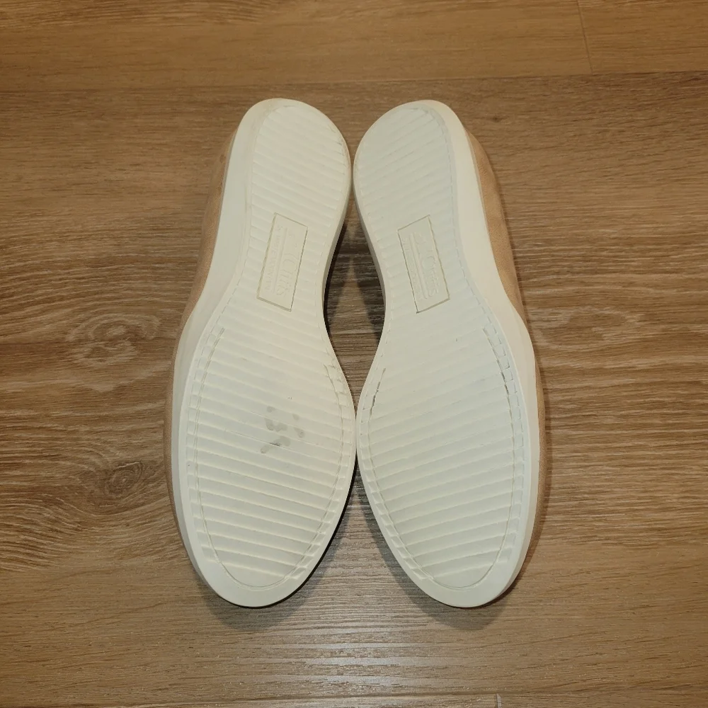 Cliffs by White Mountain Prisha Tan Eyelet Comfort Loafers Womens Size 5.5 M new